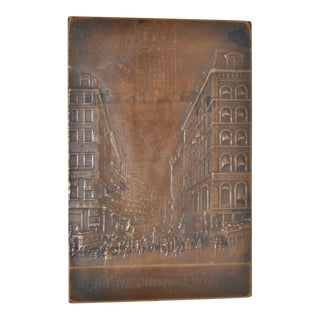 Wm. S. Hedges Bronze Plaque c.1923 For Sale