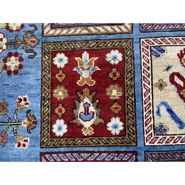 Textile Blue Four Seasons Bakhtiari Design Wool Rug, 5' X 6'6" For Sale - Image 7 of 14