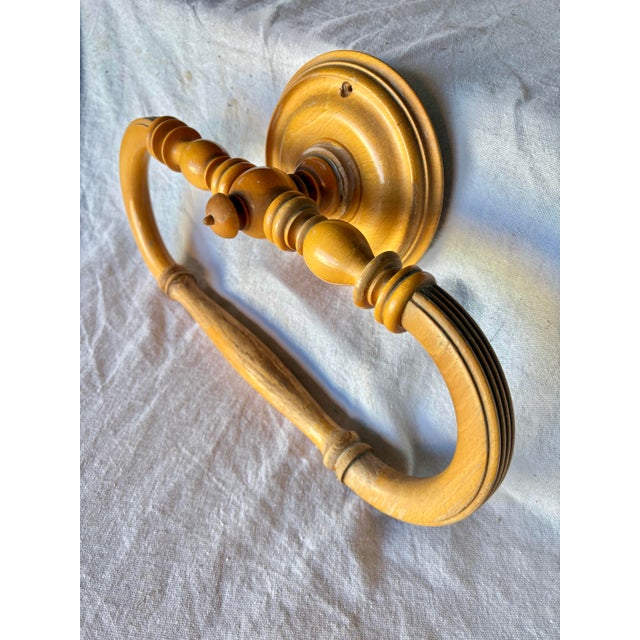 Early 20th Century French Wooden Towel Rail or Bed Canopy For Sale - Image 11 of 12