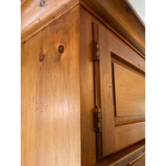 Wood 1990s Romweber Solid Wood Storage Cabinet, Media Console, Dresser-Style Chest – Pine For Sale - Image 7 of 8