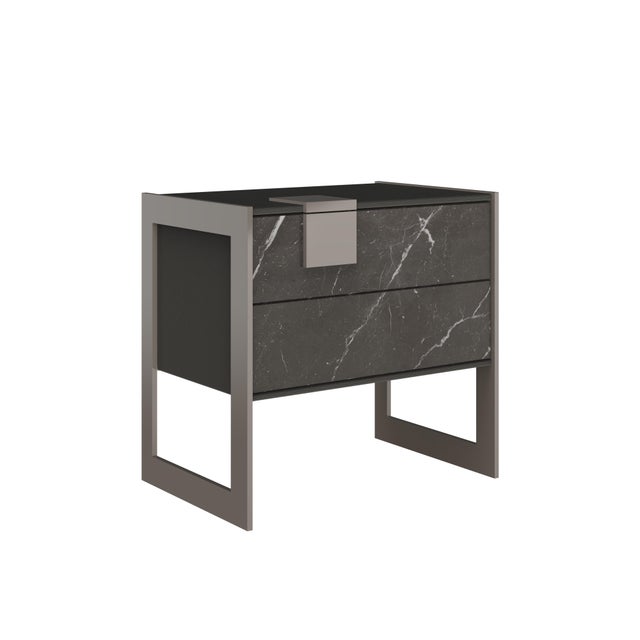 Contemporary Coloma Bedside Table by Porus Studio For Sale - Image 3 of 11