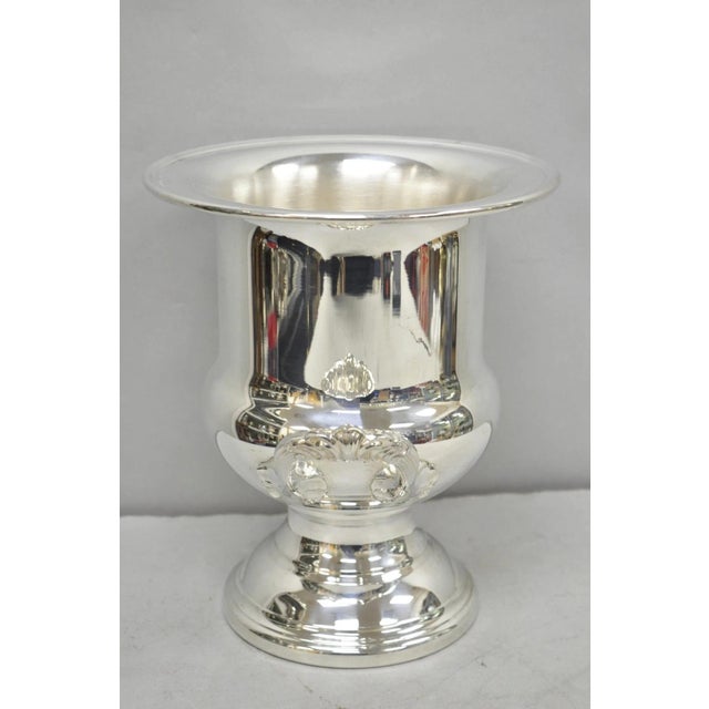 Vintage Newport Gorham Silver Plated Trophy Cup Urn Champagne Chiller Ice Bucket For Sale - Image 4 of 13