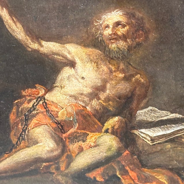 Neapolitan School Artist, Saint Elias, The Miracle of the Crows, 1600, Oil on Canvas For Sale - Image 13 of 18