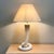 Vintage White Ceramic Cobra Table Lamp attributed to Tommaso Barbi, 1970s For Sale - Image 14 of 14