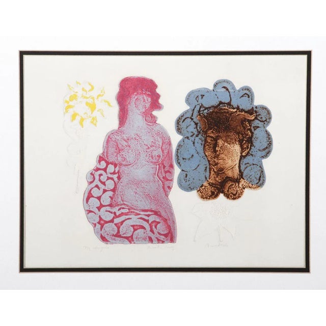 Bumbeck Intaglio Aquatint Etching - "Madrigale" For Sale