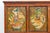 Early 19th Century Tibetan Green & Orange Painted Cabinet For Sale - Image 4 of 12