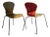 Knoll Sprite Stacking Chairs by Ross Lovegrove — Two-Tone Wood & Red — Pair For Sale
