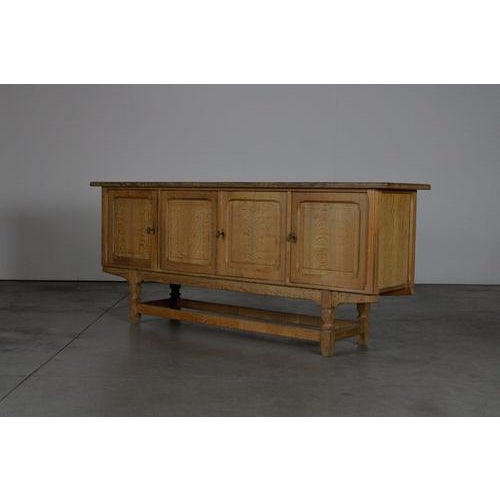 Brown Vintage Danish Sideboard by Henning Kjærnulf, 1960s For Sale - Image 8 of 10