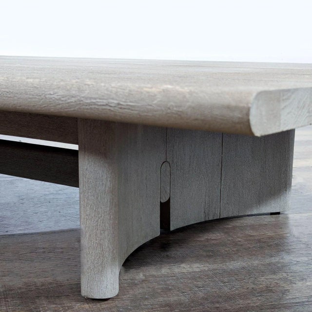 Restoration Hardware Trieste Weathered Teak Outdoor Coffee Table For Sale In San Francisco - Image 6 of 9