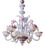 Venetian Murano Glass 6-Arm Chandelier For Sale