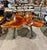 Striking live edge dining table featuring a naturally sculptural, free-form silhouette with flowing curves and an organic...