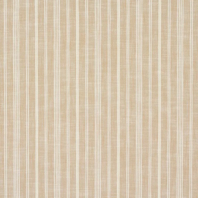Schumacher X Mark D. Sikes Lucy Stripe Fabric In Neutral For Sale