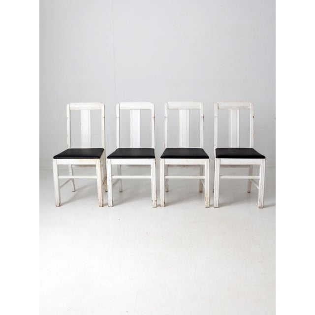 Vintage Square Brand Dining Table Set For Sale - Image 13 of 18