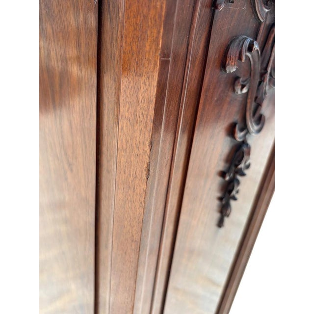 Carved Walnut Side Table, 1890s For Sale - Image 13 of 17