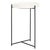 Bavaria Marble Side Table in White / Black For Sale In Philadelphia - Image 6 of 8