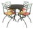 Table and Chair Set from the Villa Deste Collection by Pierre Vandel, 1970s, Set of 5 For Sale