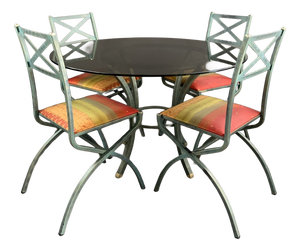 Table and Chair Set from the Villa Deste Collection by Pierre Vandel, 1970s, Set of 5