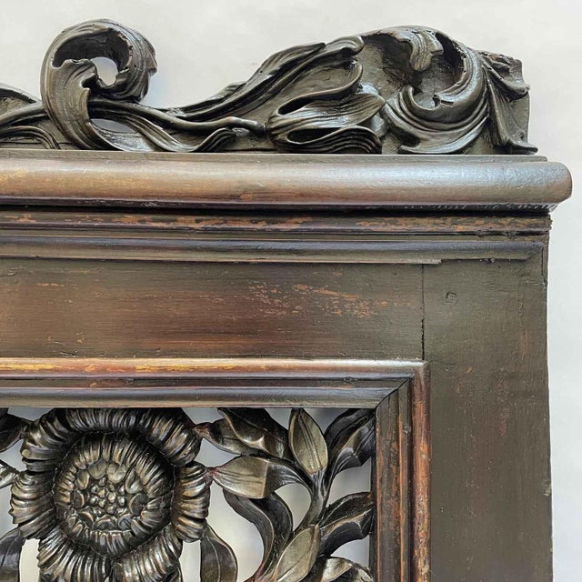 Wood Carved Wooden Gate by Bottega Lombarda, 18th Century For Sale - Image 7 of 10
