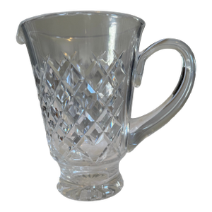 Vintage Large Waterford Crystal Footed Pitcher in Alana Pattern