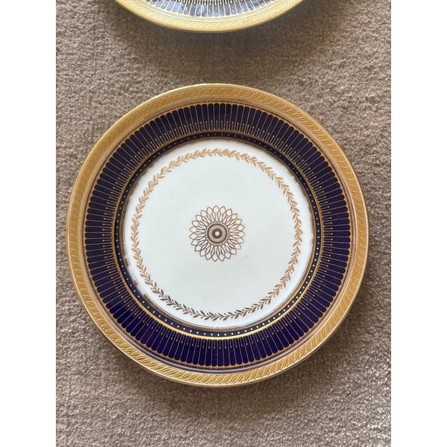 RARE Cauldon Ware 19th century china - porcelain and 14k gold rimmed - in good condition with slight wear