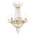 Late 19th Century Doré Bronze & Crystal French Empire Chandelier For Sale