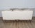 Cream Mid 20th Century Louis XV Style Carved Walnut Sofa with Cream Damask Upholstery For Sale - Image 8 of 8