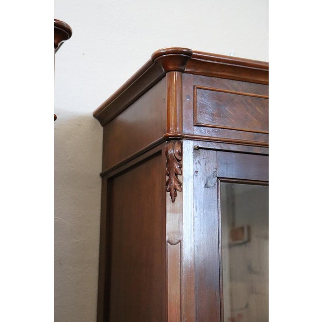 Antique Walnut Bookcases, 1800s, Set of 2 For Sale - Image 13 of 18