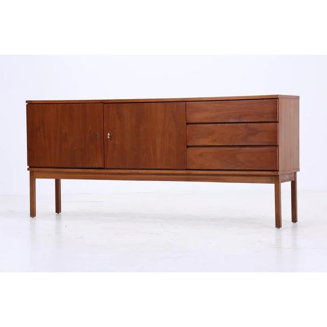 Mid-Century Walnut Sideboard with Drawers, 1960s For Sale - Image 4 of 15