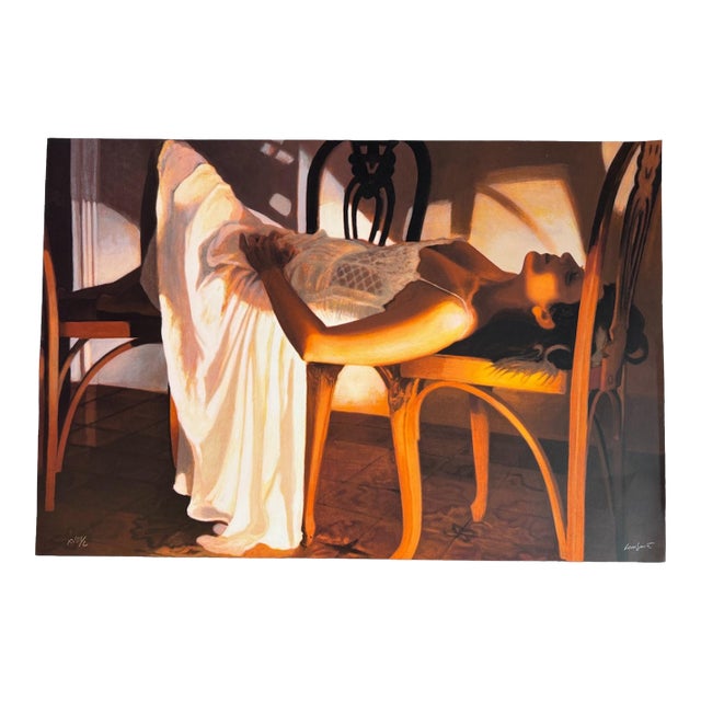 1990s Ramón Lombarte – Cristina (1996) Original Stone Lithograph, Signed & Numbered, Coa For Sale