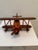 American Vintage Mid-Century Handcrafted Wood Biplane Seaplane Handmade Model. Ralph Lauren Bookcase Aesthetic For Sale - Image 3 of 5