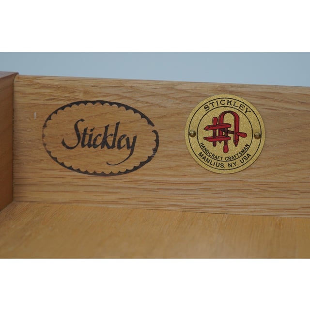 Pair of Stickley Cherry Two Drawer Nightstands For Sale - Image 17 of 18