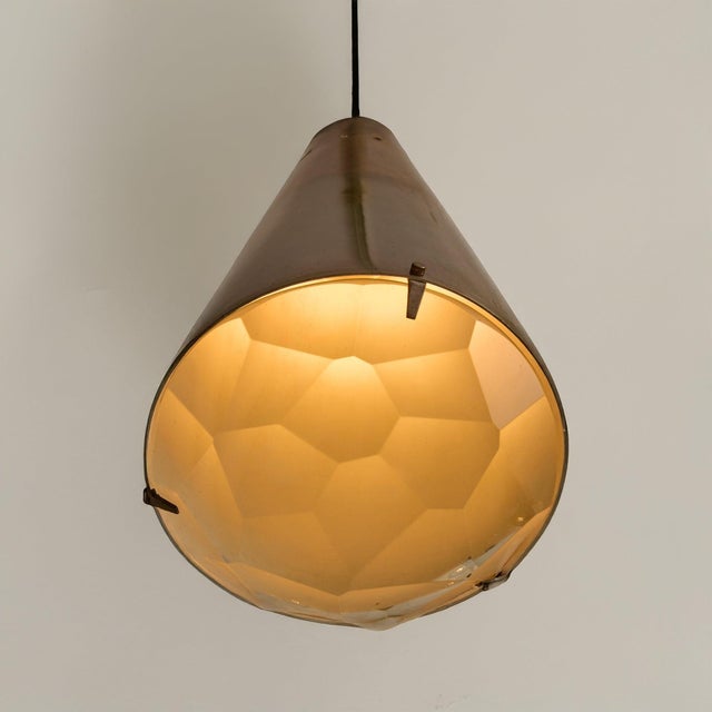 Modern Model 1995 Pendant Light by Max Ingrand for Fontana Arte, 1960s For Sale - Image 3 of 8