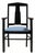 1920s French Black Arts and Crafts Upholstered Armchair For Sale