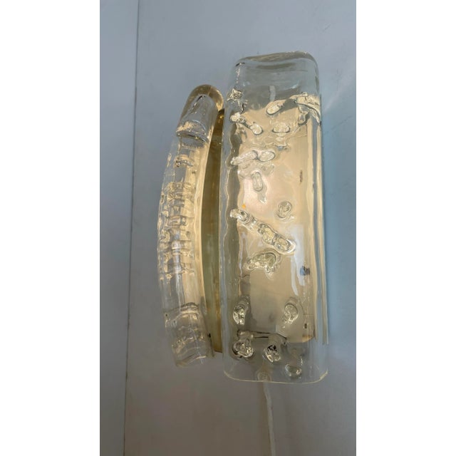 Glass and Brass Sconces from Doria Leuchten, Germany, 1960s, Set of 2 For Sale - Image 16 of 18