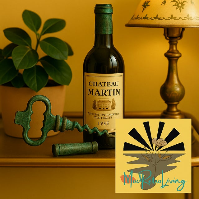 1960s Vintage Skeleton Key Corkscrew Hidden Barware For Sale - Image 5 of 5