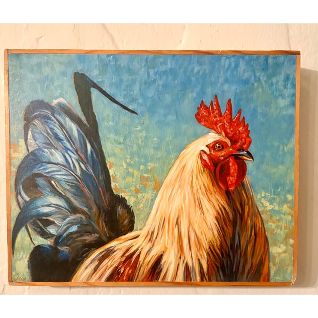 Folk Art Rooster Archival Giclee Print, by Pam Lewis For Sale - Image 10 of 10