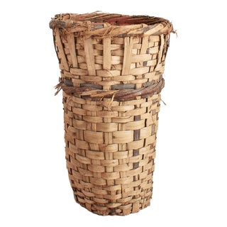 Grape Harvest Log Basket, 1950s For Sale