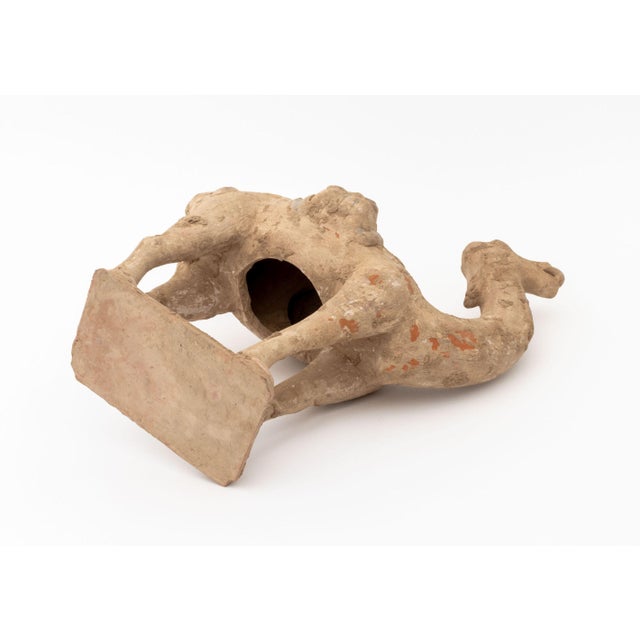 Chinese Tang Style Standing Camel Pottery Sculpture For Sale - Image 11 of 11