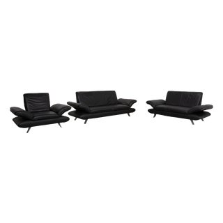 Rossini 2-Seater Sofas and Lounge Chair in Leather from Koinor, Set of 3 For Sale
