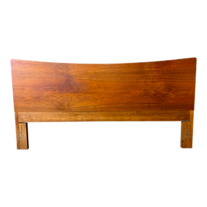 Vintage King Size Mid-Century Walnut Headboard