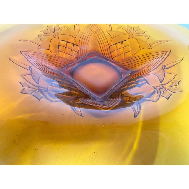 French Art Deco Glass Dish, 1940 For Sale - Image 14 of 16