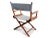 Walnut Mid-Century Director's Chair - By Gold Medal Furniture For Sale In Raleigh - Image 6 of 11