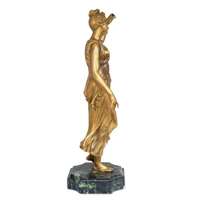 French French Gilt Bronze Figural Sculpture For Sale - Image 3 of 4