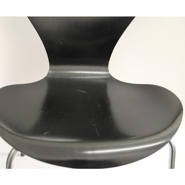 Model 3107 Black Chair from Fritz Hansen, 1960s For Sale - Image 6 of 10
