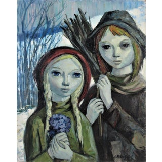 Josep (Jose) Buigas, Couple in a Snowing day For Sale