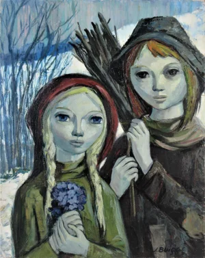 Josep (Jose) Buigas, Couple in a Snowing day