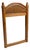 Large Mid-Century Modern Mirror in Bamboo and Pine For Sale