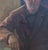 Soviet Man Portrait, Original Oil Painting by Sokolovsky, 1970s 78.5-79 For Sale - Image 4 of 6
