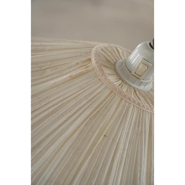 Mid-Century Swedish Floor Lamp with Turned Birch Base and Pleated Shade, 1940s For Sale - Image 13 of 18