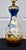 Ceramic Antique Japanese Satsuma Vase Lamp Meiji Painted Porcelain Gold Bird Flower For Sale - Image 7 of 17
